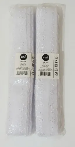 MEGA PROMOÇÃO ! BORDADO INGLÊS LULI 2503 BRANCO UNIDADE