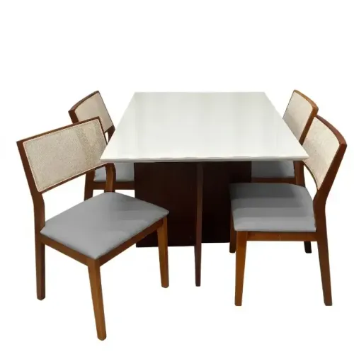 Mesa de jantar 4 cadeiras 1.20x0.80