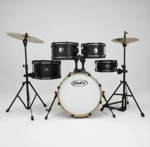 Bateria Rmv Smart Aspire Bumbo 18 com pratos - Preto (pouco uso)