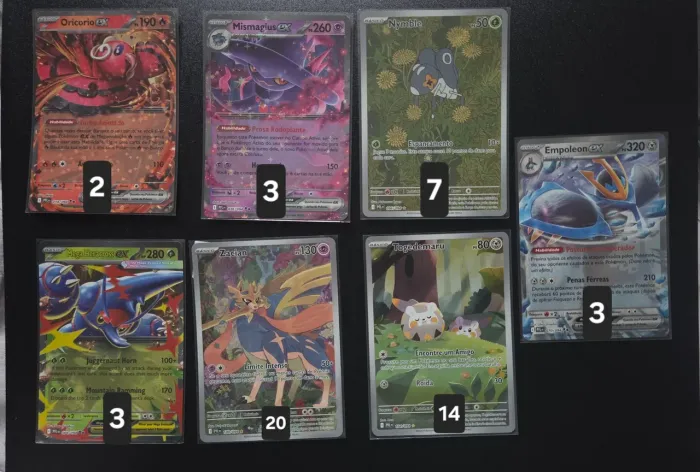 Pokémon TCG - Combo de cartas raras/full art