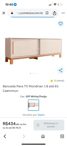 Bancada / aparador para TV/sala