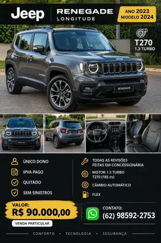Jeep Renegade Long. T270 1.3 TB 4X2 Flex Aut. 2024