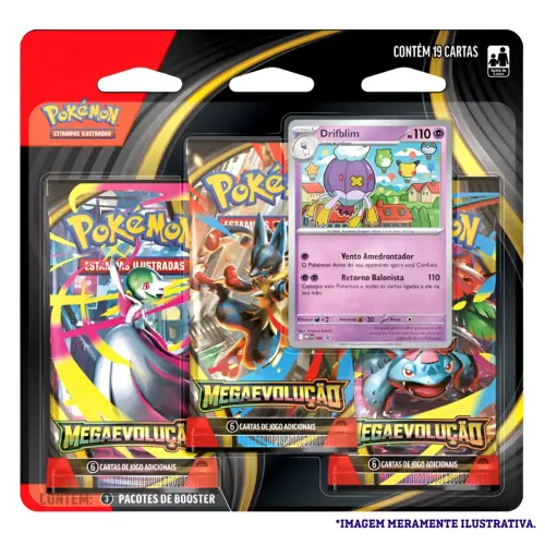 TRIPLE BLISTER POKÉMON MEGAEVOLUÇÃO