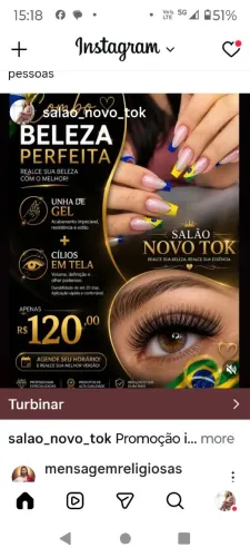 Cílios e unha de Gel