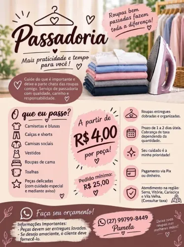 Passadeira de roupa