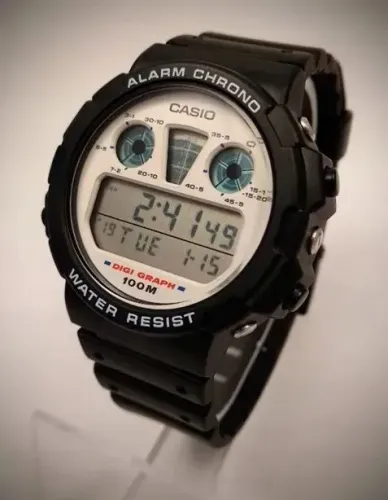 Casio Vintage Watch Dgw-30 New Old Stock Época Do Windsurf