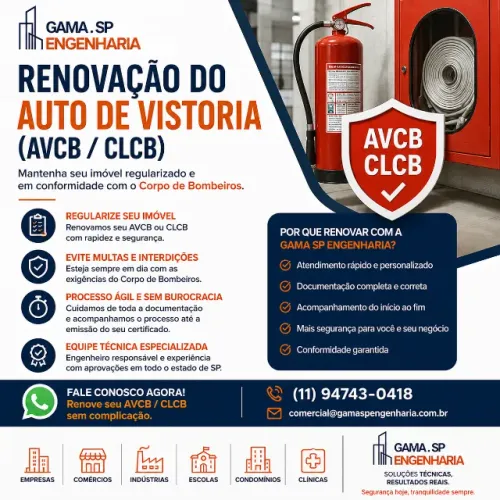 SEU AVCB OU CLCB ESTÁ VENCIDO