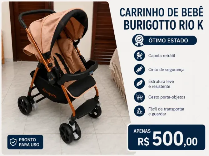 Carrinho de Bebê Burigotto Rio K