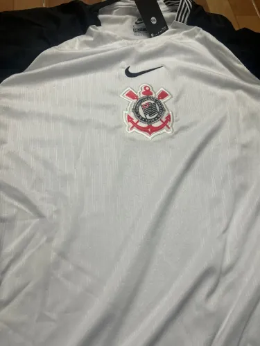 Camiseta Corinthians 2025 branca tamanho GG