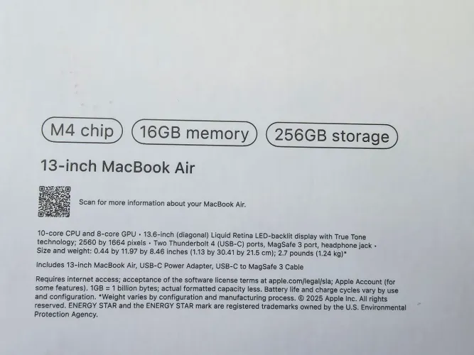MacBook Air M4 256gb