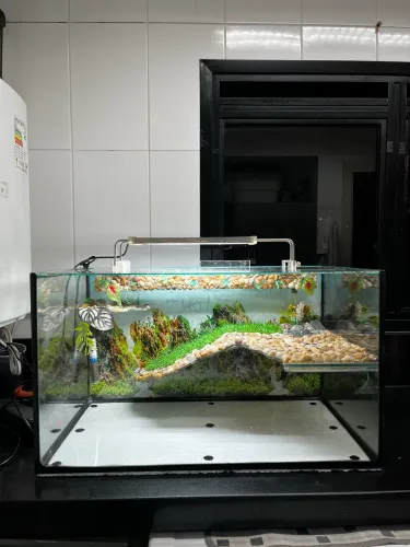 Aquário 70x40x40 Completo + LED + Termostato | 112L