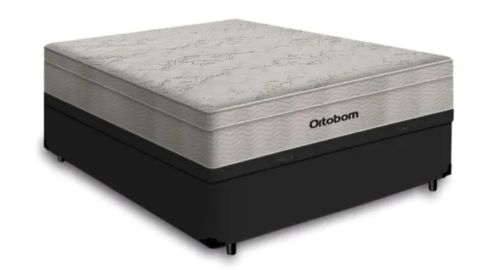 Cama Box de casal e colchão com molas ensacadas