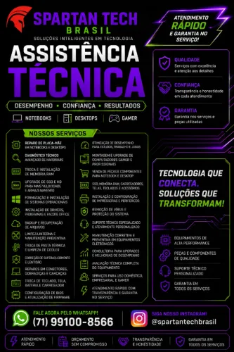 Manutenção e Reparos de Informática em geral