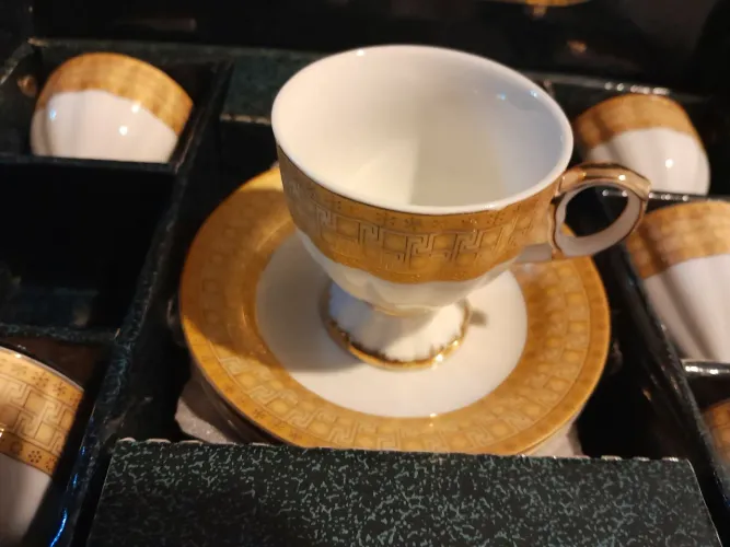 Porcelana Italy Style Fine Porcelain 6 xícaras café
