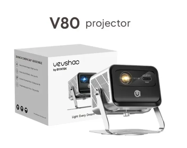 projetor VEVSHAO V80 DLP 4K