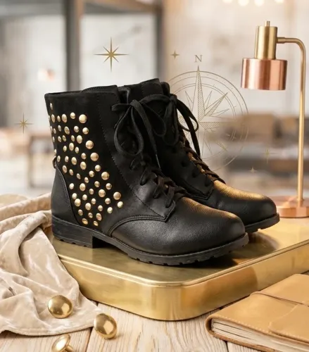 Bota infantil PAMPILLI preta 36