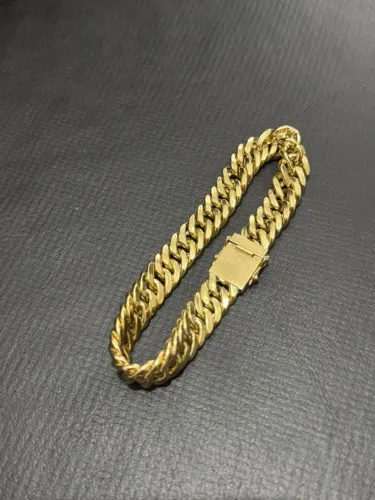 Pulseira de ouro 18 k, ocada, nova