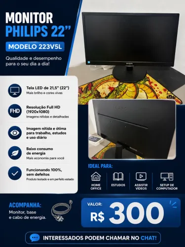 Vendo Monitor de 22 Polegadas