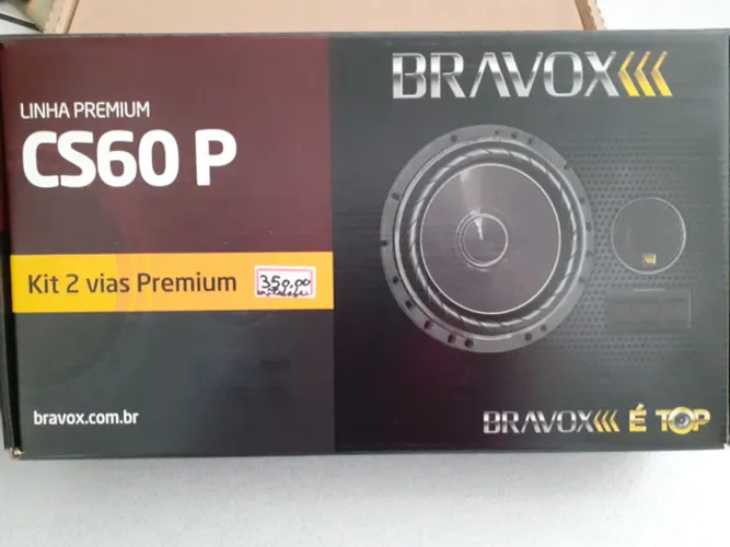 Kit 2 vias 6" bravox linha Premium novo com garantia instalado em seu carro 