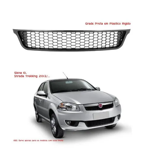 Grade Dianteira Parachoque Fiat Siena EL Strada inferior