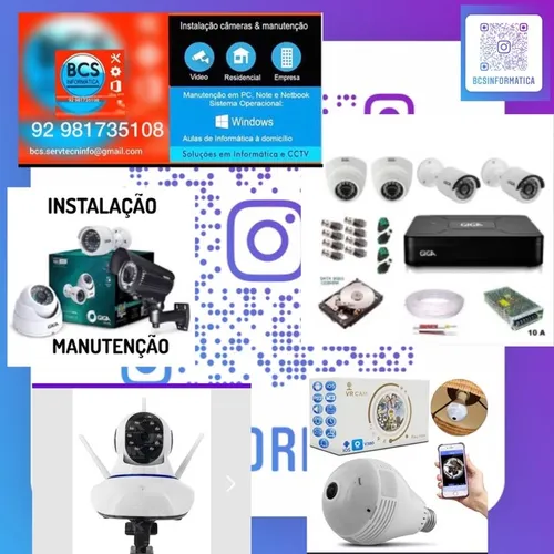 Fazemos instalação de câmeras e manutenção !