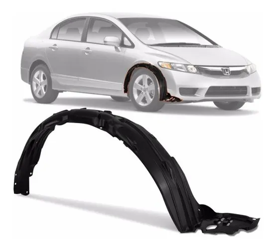 Parabarro Lameiro Protetor Interno Caixa Roda dianteiro Honda New Civic 2007 ate 2011