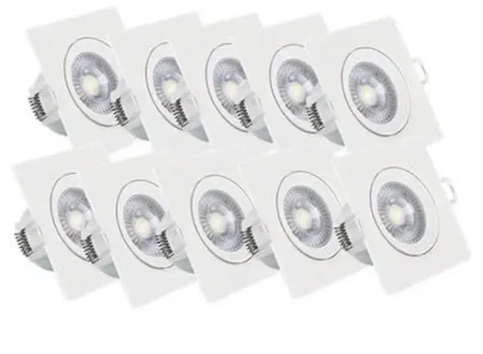 Kit 10 Spot Dicróica LED 5w redondo ou quadrado