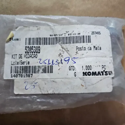 Equipamentos komatsu kit vedações novas originais 5205389