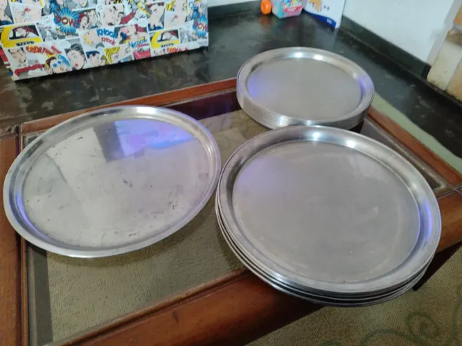 Bandeija de Aço Inox lote pizza