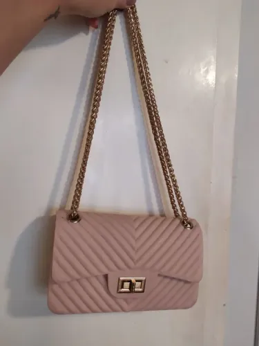 Bolsa rosa pvc 