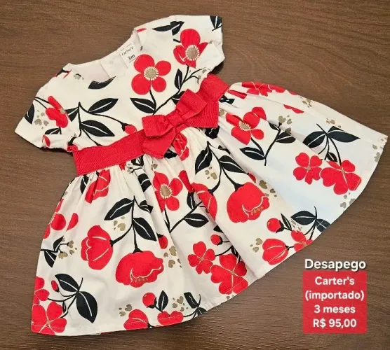 Vestido Carter's (Importado) - 0 a 3 meses [Desapego]