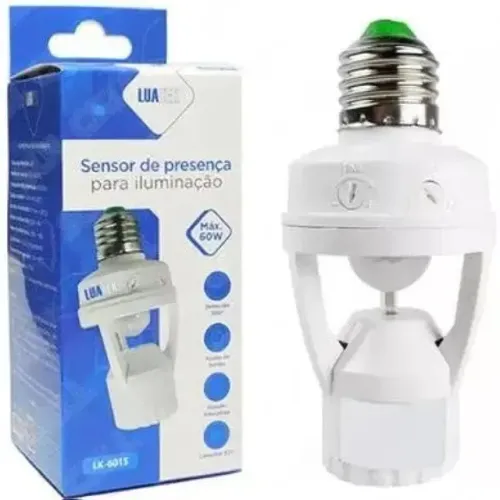 Soquete para lâmpada com Sensor De Presença