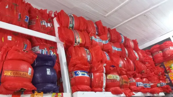 Sacas vermelha de cebola 20kg/ telas