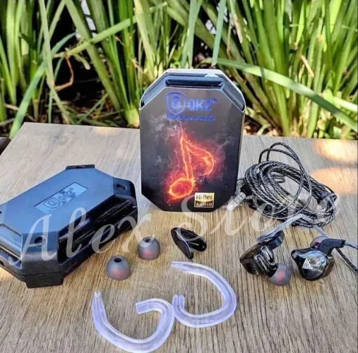 Fone de ouvido QKZ AK6, retorno com muito grave.