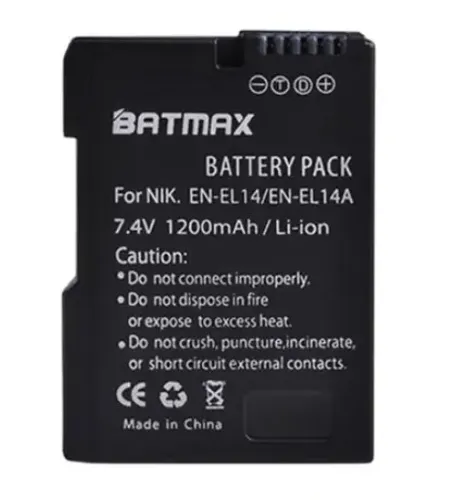 2 Baterias El14A Mais Um Carregador Duplo Para Câmeras Nikon D3200 D5100 D5300 D3300 D5600