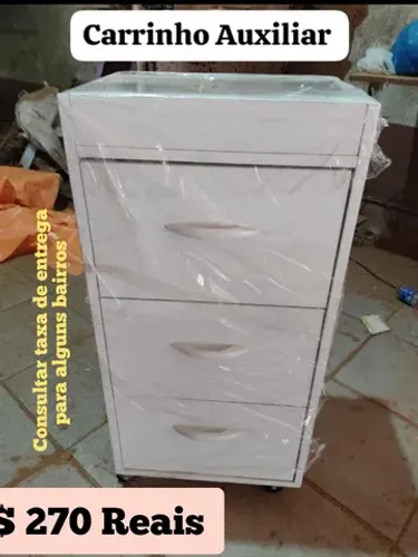Carrinho auxiliar para estética