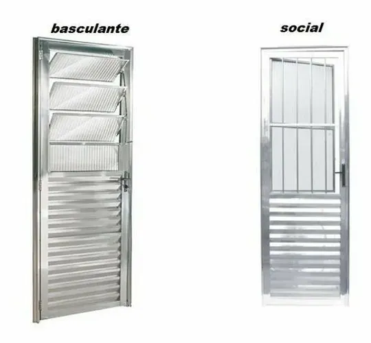 PROMOÇÃO PORTA DE ALUMÍNIO BRILHANTE