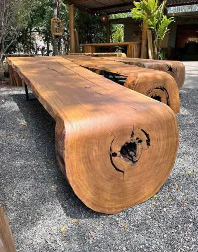 Mesas Cascata de Madeira de Luxo - Elegância e Sofisticação para Sua Casa"