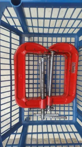 Grampo tipo C sargento 6 polegadas 4 peças 