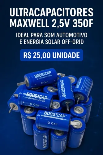 Ultracapacitores Maxwell 2,5V 350F - Boostcap