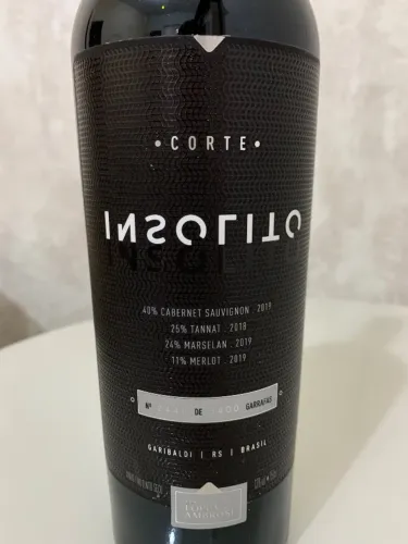 VINHO FINO TINTO SECO / VINHO INSOLITO