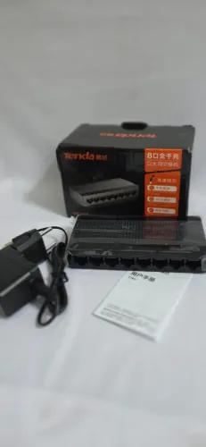 Tenda-switch ethernet gigabit, switch de rede ethernet, switch wifi inteligente 8 portas
