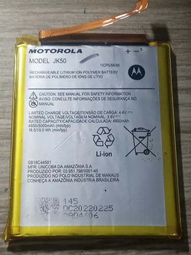 Bateria Motorola JK50 serve para todos modelos G10, G20, G30, G7 Power, G8 Power, G9 play 