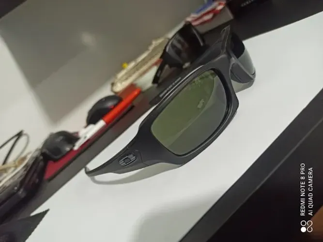Oculos Oakley Fives Squared USA Flag Collection Lentes Grey