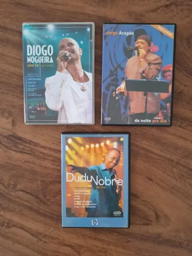 DVDs Diogo Nogueira, Jorge Aragão e Dudu Nobre