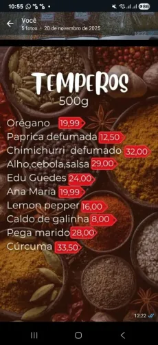 Temperos varejo e atacado 