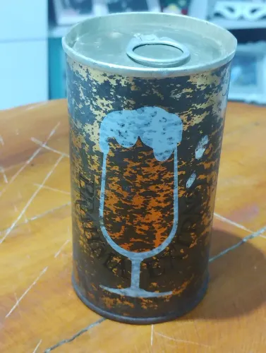 Lata cerveja Brahma extra antiga lacrada cheia
