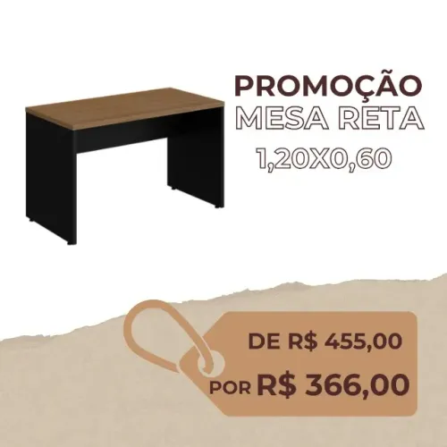 mesa reta para escritório- mesa reta -  escrivaninha - homeoffice