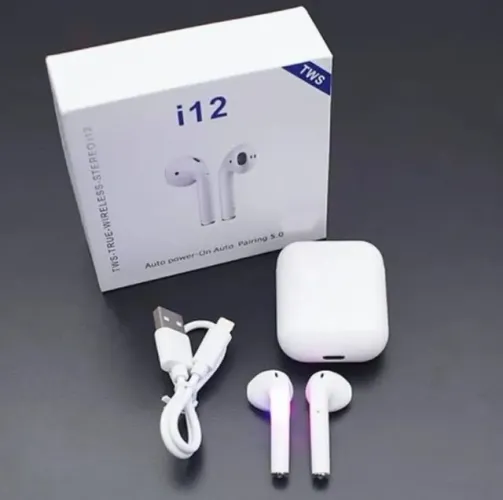 Fone i12 Bluetooth - Entrega Imediata