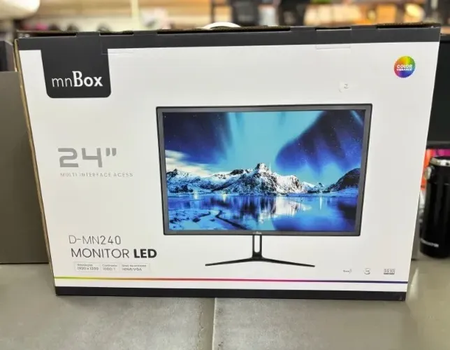 Monitor LED 24" mnBox D-MN240 - Full HD, HDMI/VGA, Alta Performance